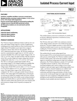 7B32. Isolated Process Current Input Signal Conditioning Module