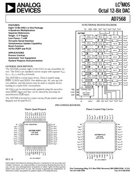 AD7568. Octal 12-Bit CMOS DAC