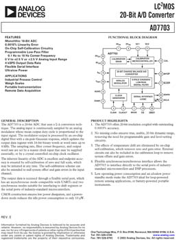 AD7703. 20-Bit Sigma-Delta ADC