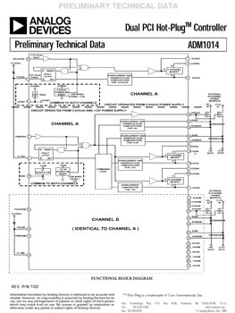 ADM1014. Dual PCI Hot-Plug(tm) Controller