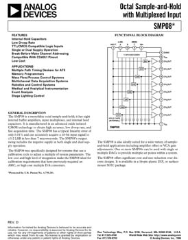 SMP08. Low Droop Rate Octal Sample-and-Hold with Multiplexed Input